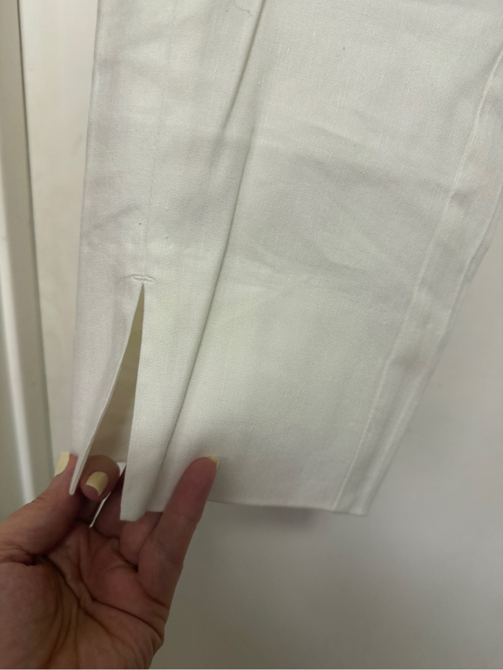 J Jill Linen stretch pant - size small petite - white - Picture 2 of 10